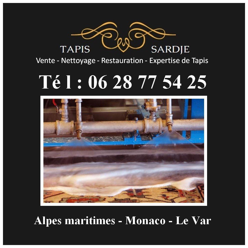 Tel: 06 28 77 54 25 - Sardje Carpets - Cleaning And Restoration Of Oriental And Antique Carpets In Nice, Monaco, Cannes-photo-2