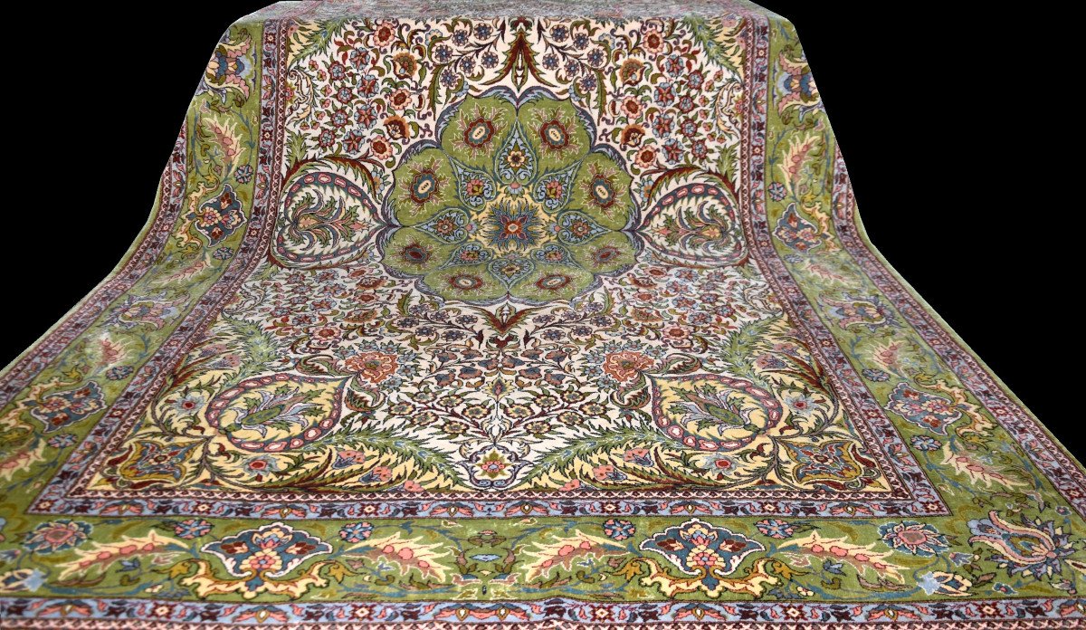 Tapis d'Orient Égyptien  100 \% Pure Soie  : 1.50 X 2.20 Mètres -photo-2