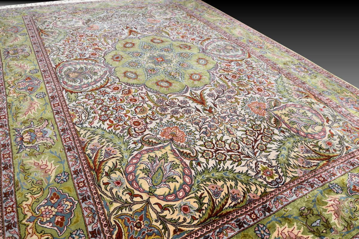 Tapis d'Orient Égyptien  100 \% Pure Soie  : 1.50 X 2.20 Mètres -photo-3