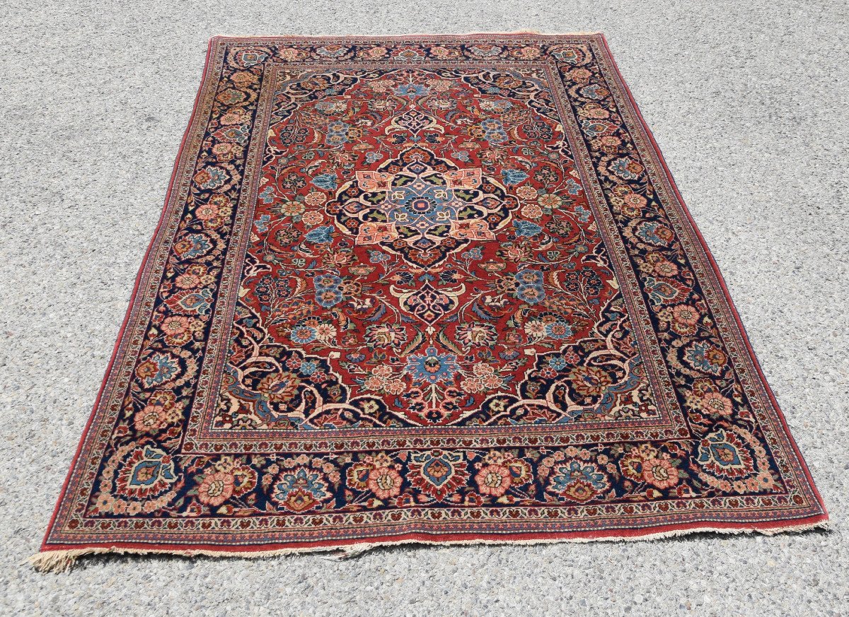 Tapis d'Orient Iran Kashan : 1.32 X 2.02 Mètres -photo-3