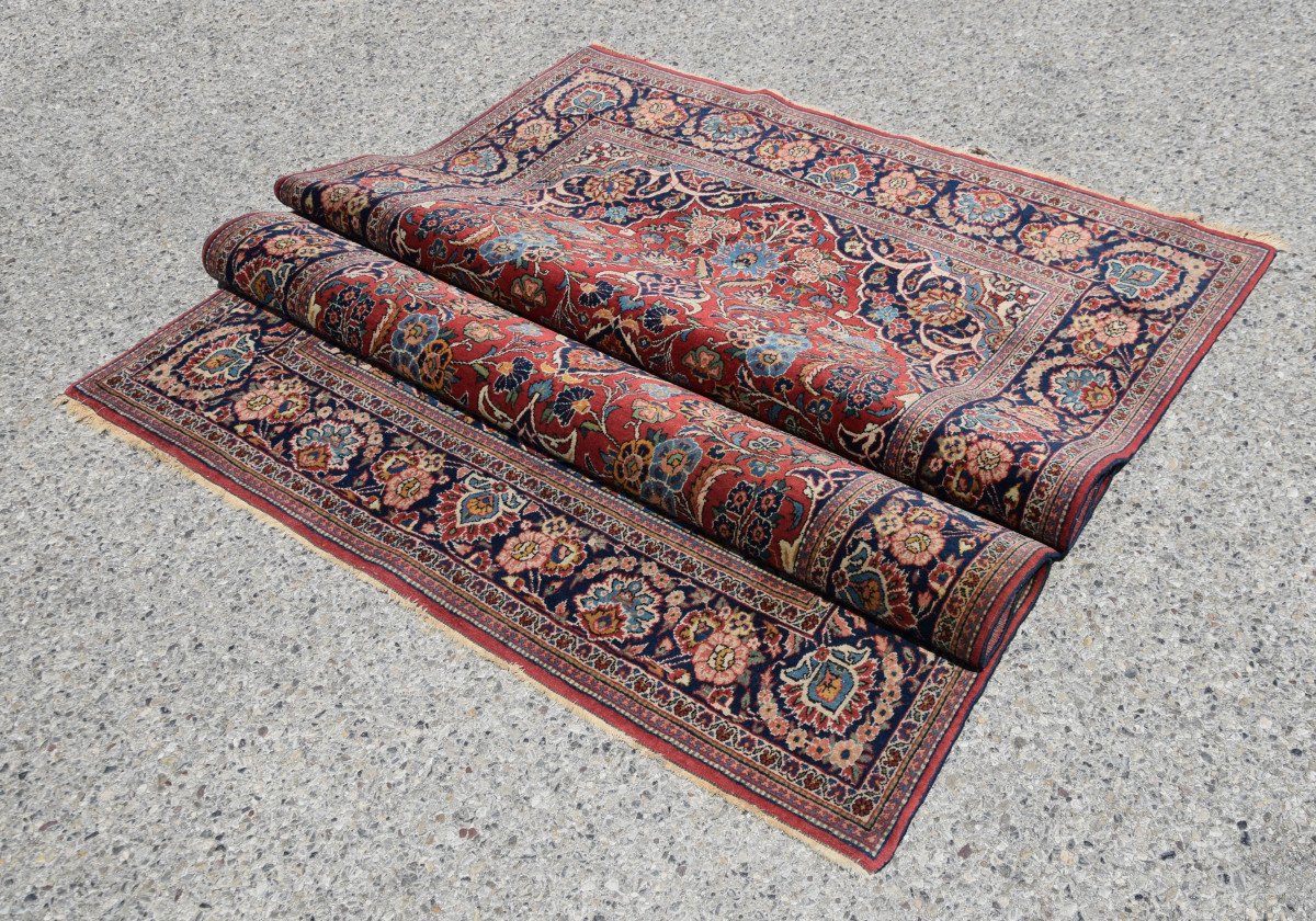 Tapis d'Orient Iran Kashan : 1.32 X 2.02 Mètres -photo-2
