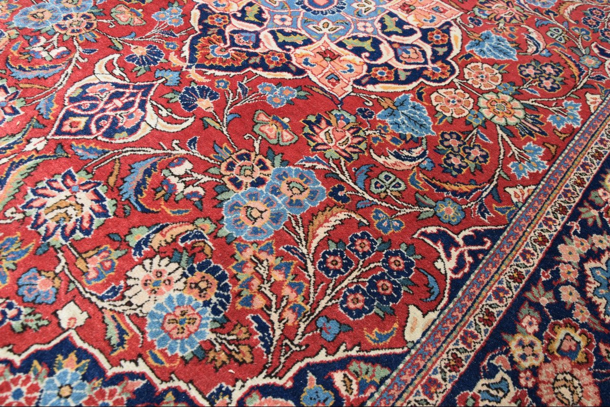 Tapis d'Orient Iran Kashan : 1.32 X 2.02 Mètres -photo-3