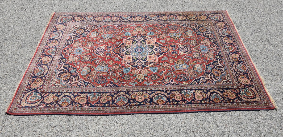 Tapis d'Orient Iran Kashan : 1.32 X 2.02 Mètres -photo-5