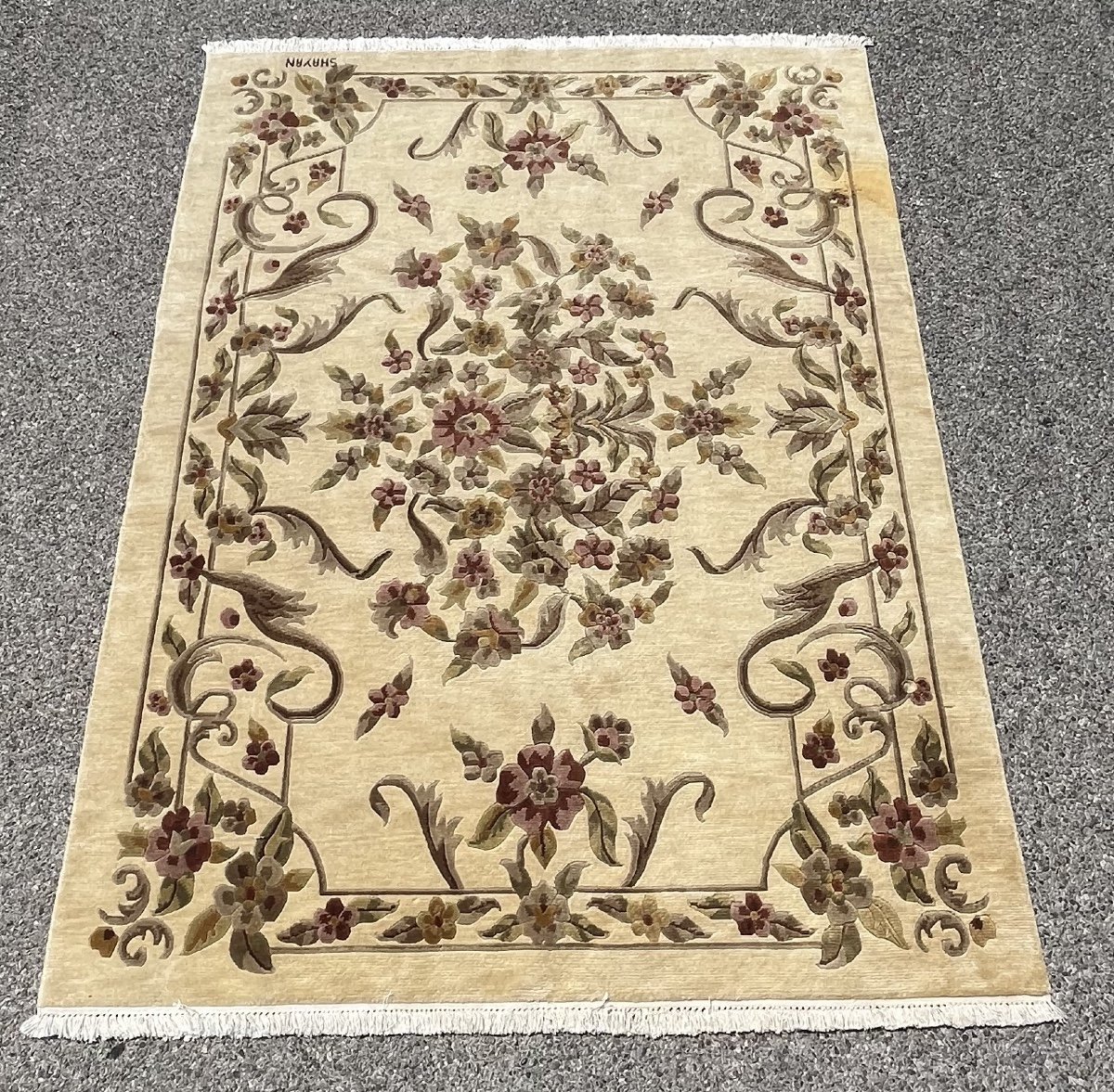 Carpet From Nepal - Wool - Handmade: 1,70 X 2,40 Meters-photo-2