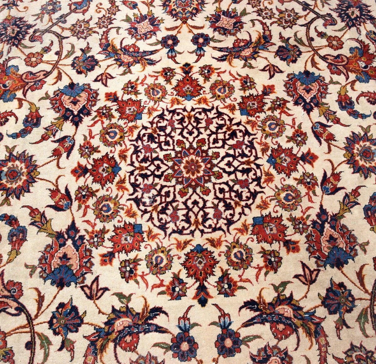 Tapis d'Orient Iran Ispahan - Dim: 2.48 X 3.80 Mètres-photo-2