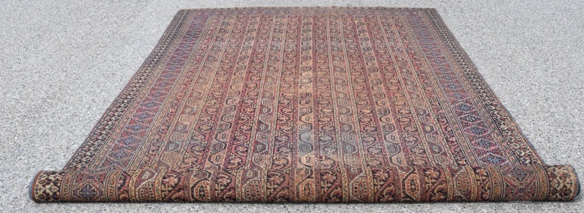 Tapis d'Orient Ancien Meshed Khorassan Iran : 4.90 X 2.30 Mètres-photo-1