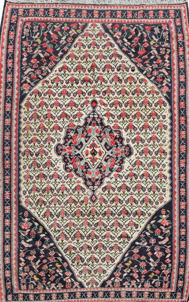 Kilim Rug Senneh Iran "circa 1950" Dim : 1.40 X 2.13 M - Wool