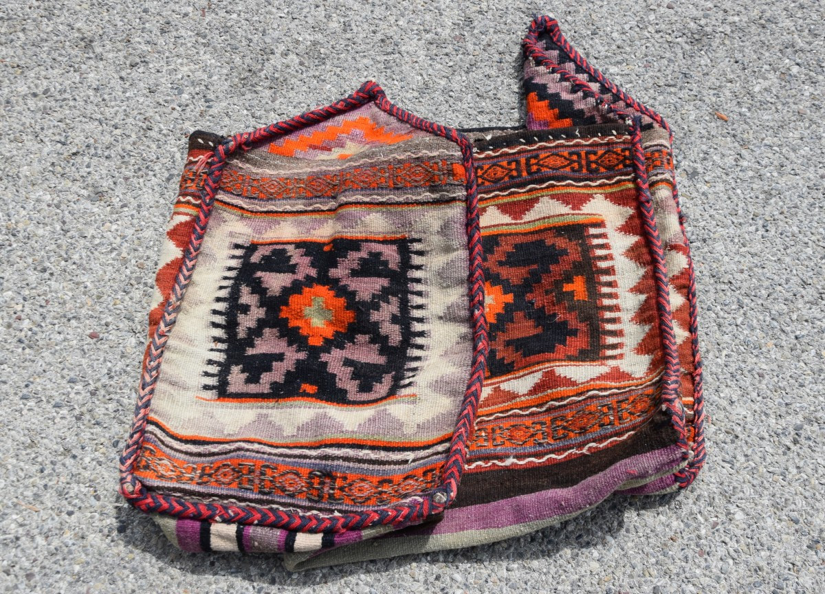 Tapis  Kilim Berceau - Sac -  Tribus Gashgaï - "Galerie Sardje"-photo-4