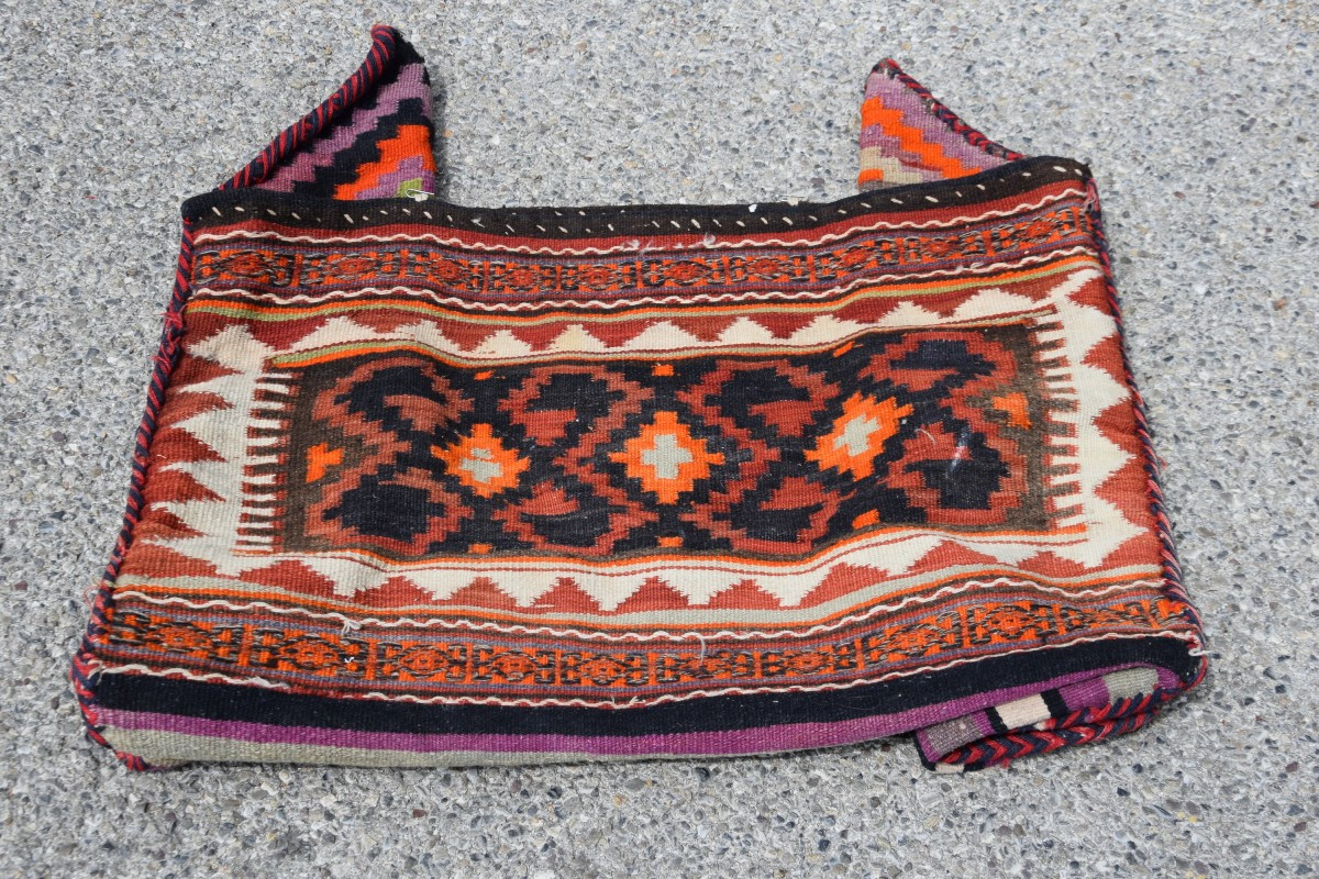Tapis  Kilim Berceau - Sac -  Tribus Gashgaï - "Galerie Sardje"