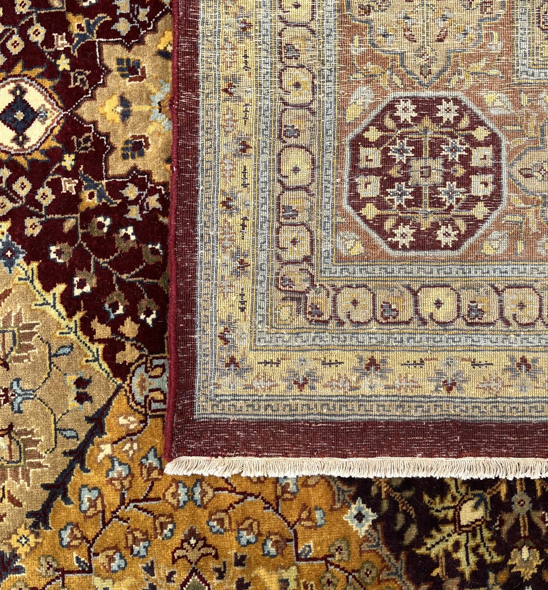 Grand Tapis d'Orient  Ziegler Shabargan : 3.10 X 2.40 Mètres -photo-7