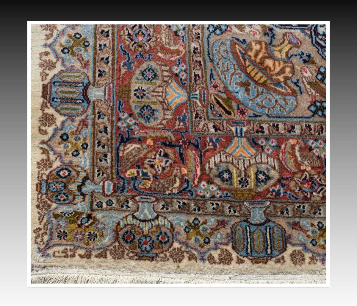  Kashmar Iran Wool Oriental Rug: 2.00 X 2.90 Meters-photo-2