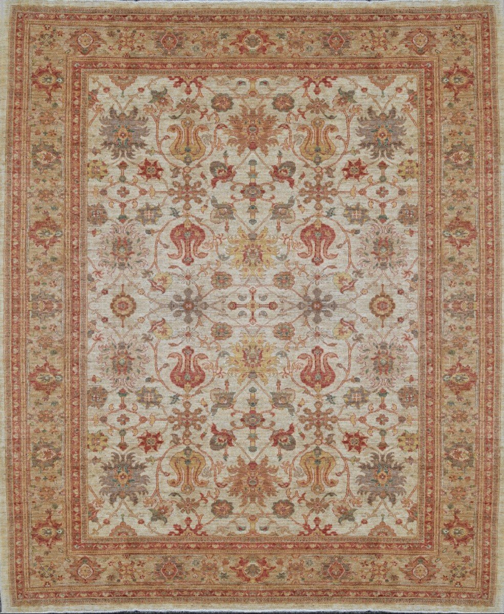Grand Tapis d'Orient Fait Main - Ziegler : 2.80 X 3.80 Mètres