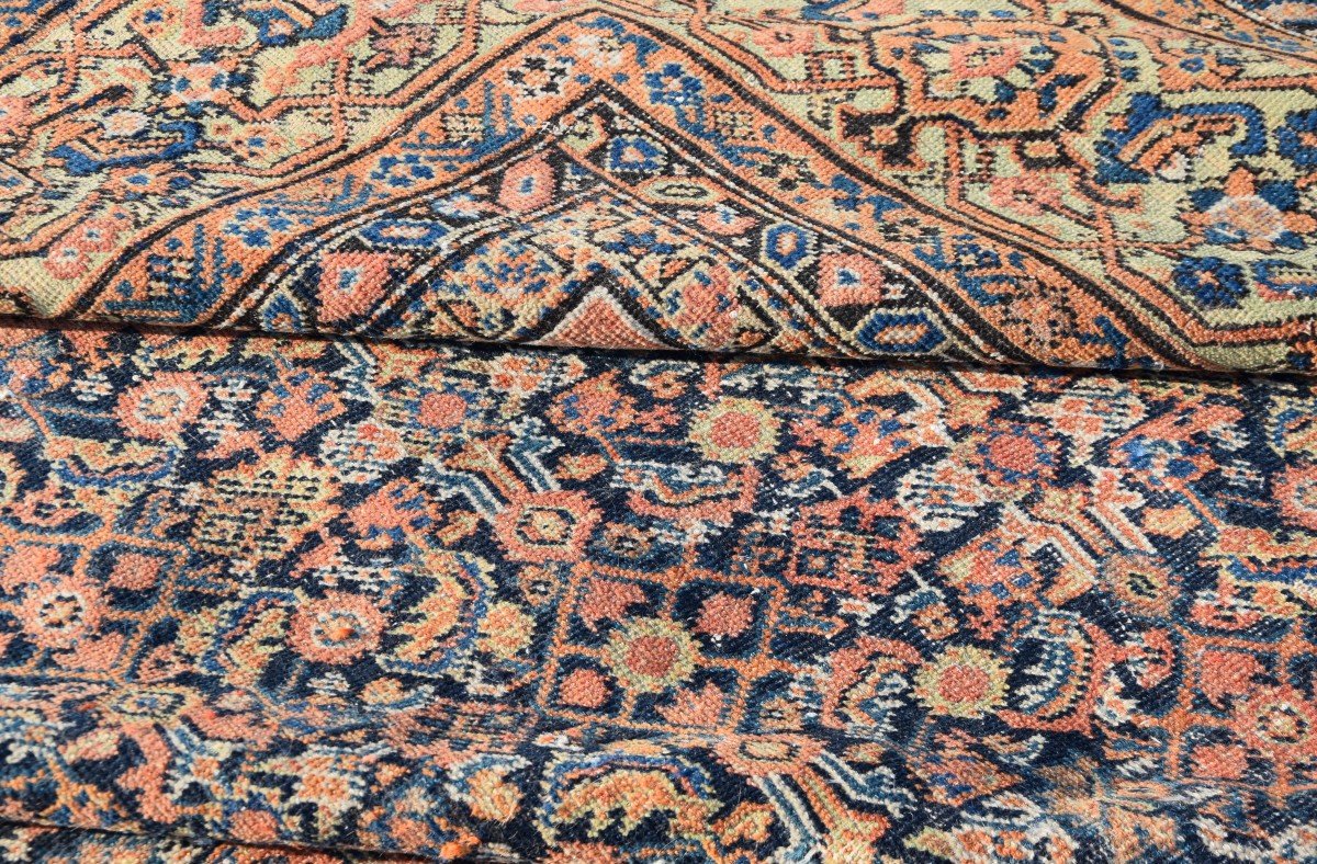 Grand Tapis d'orient Iran FERAHAN ancien  : 4.27 x  3.10 Mètres-photo-6