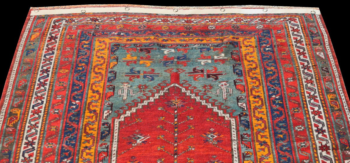 Konya Kavak Türkiye Collector Rug: 1.83 X 1.40 Meters -photo-3