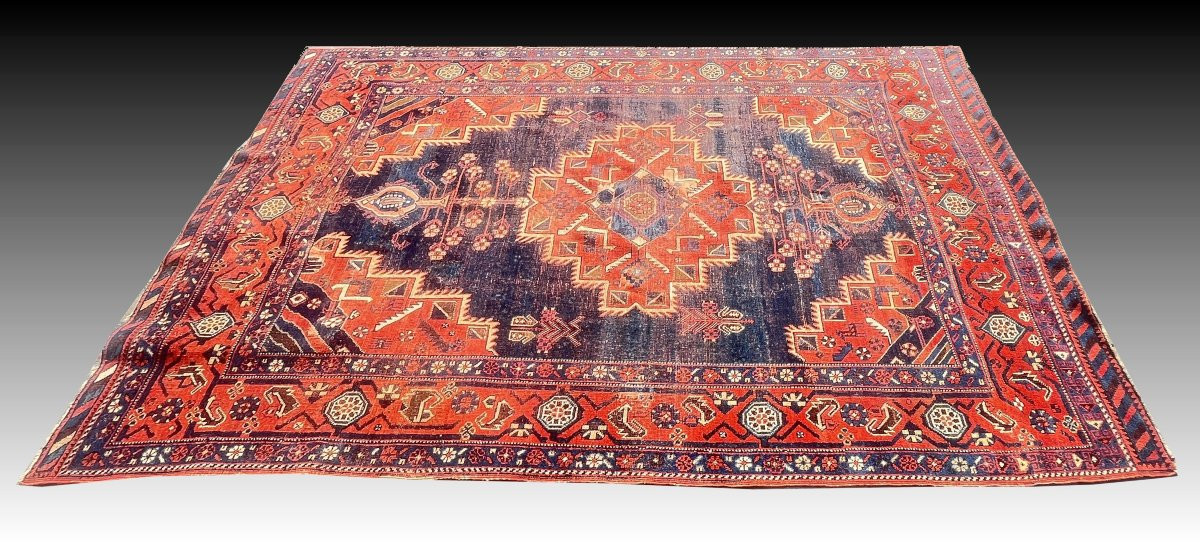  Oriental Rug Iran Afshar Neriz Vase Antic: 1.60 X 2.40 Meters-photo-4