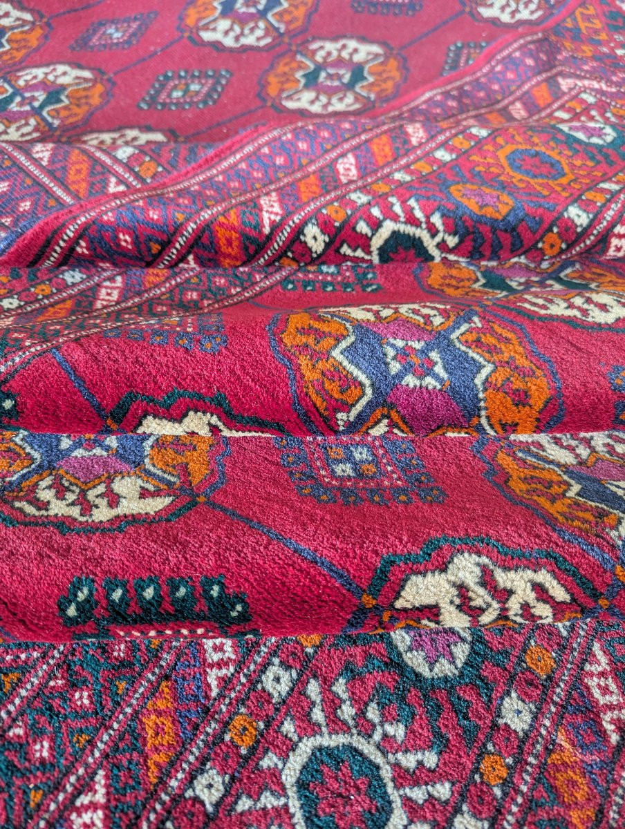 Tapis d'Orient Boukhara Turkmène: 2.70 X 1.65 Mètres-photo-4