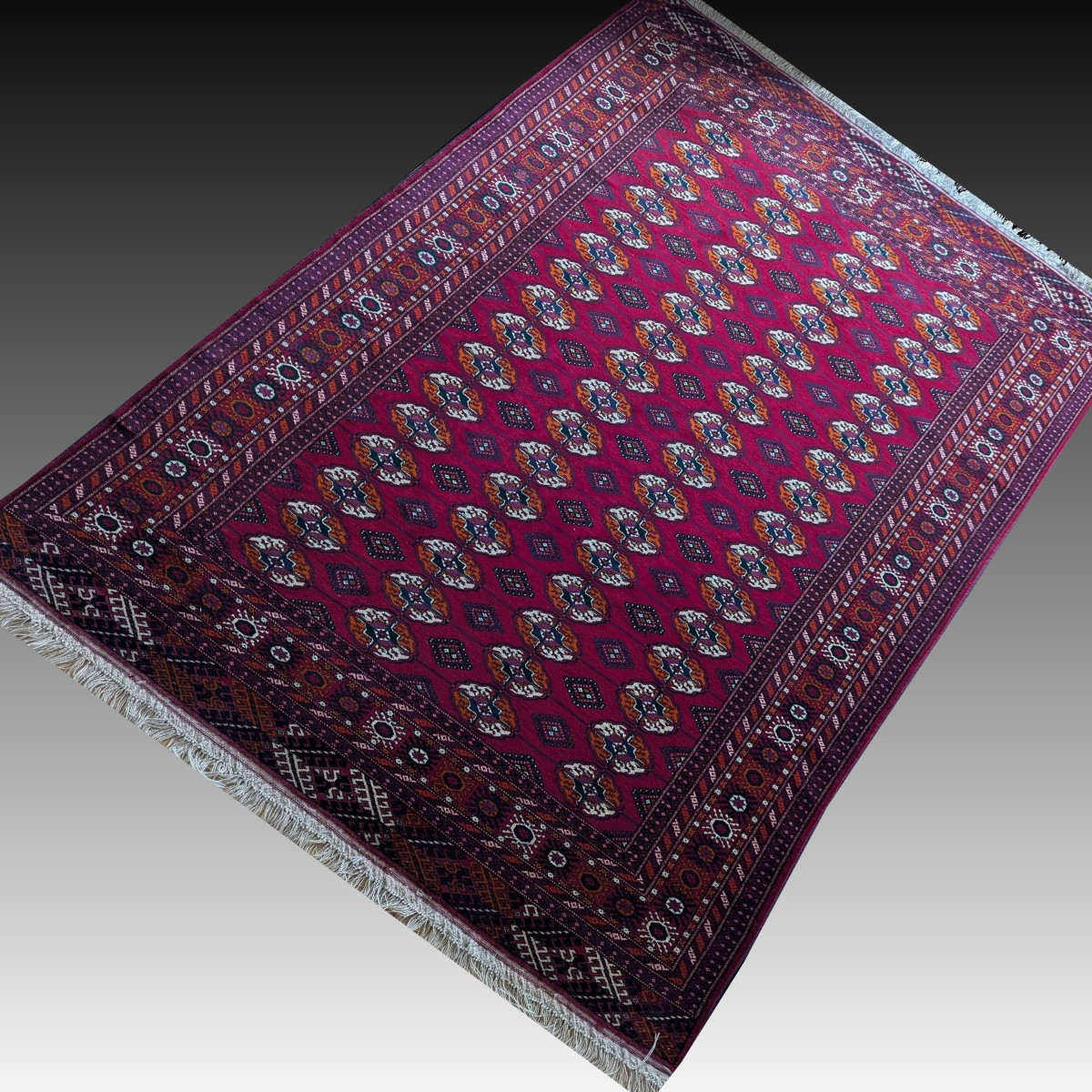 Tapis d'Orient Boukhara Turkmène: 2.70 X 1.65 Mètres