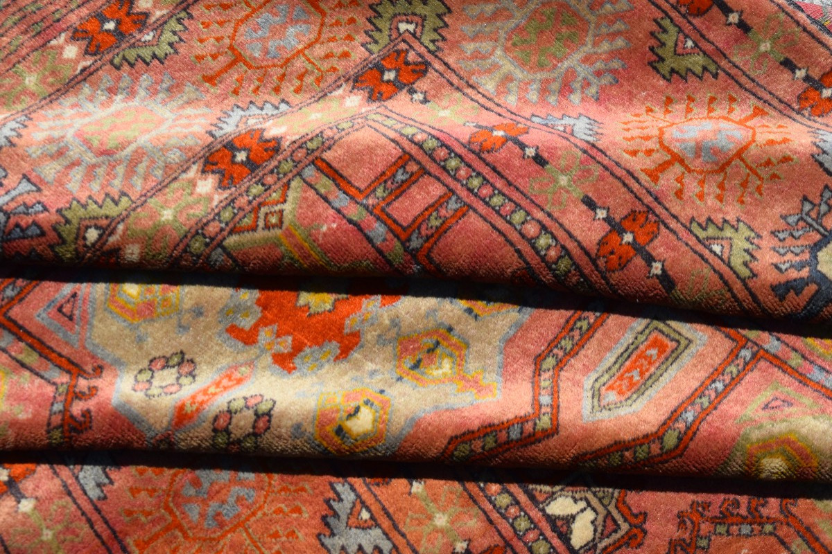 Tapis d'Orient Karakalpak (ouzbékistan) Début XXe Siècle  : 2.70 X 1.85 Mètres-photo-7