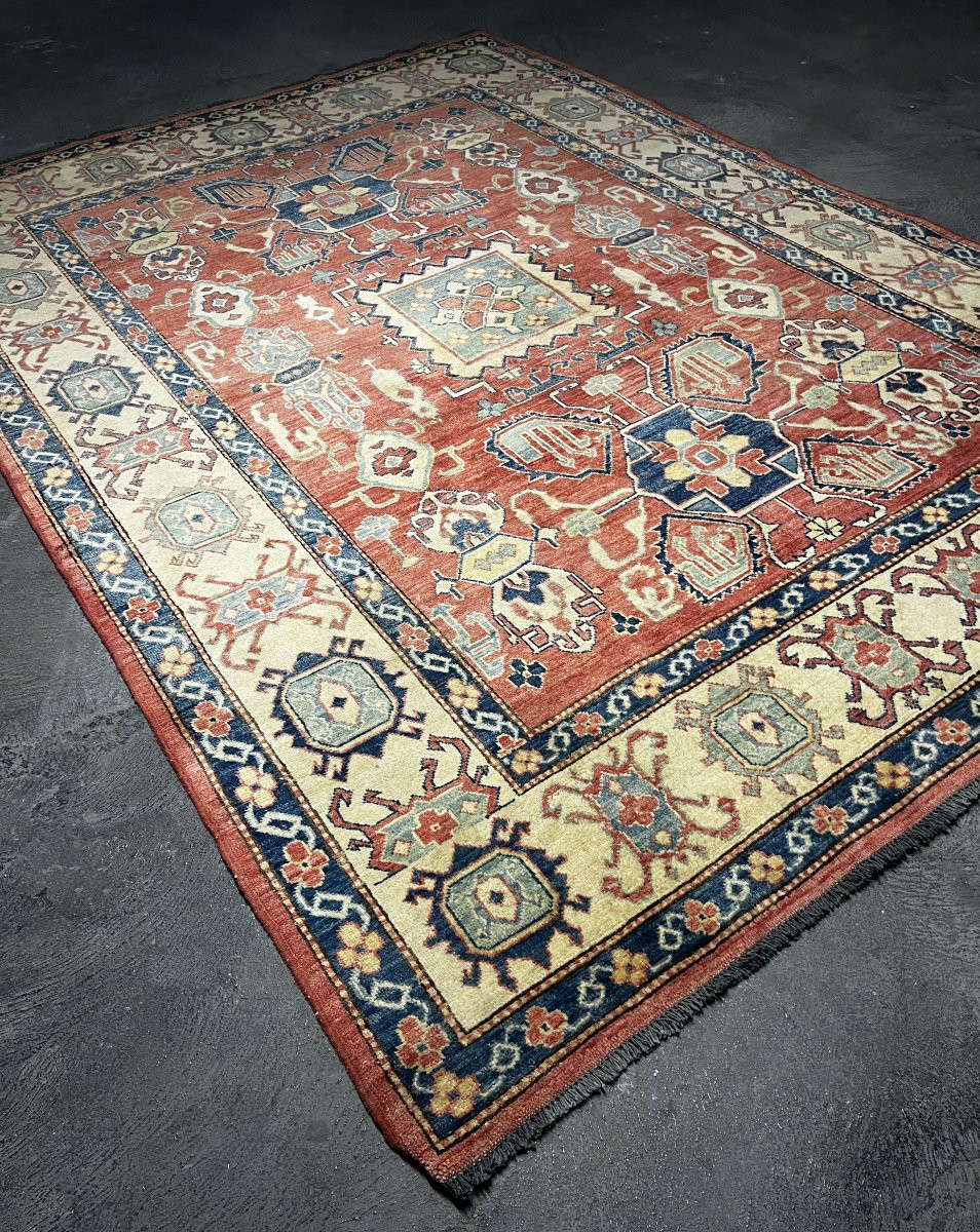Ghazni Afghanistan Oriental Rug: 3.14 X 2.20 Meters -photo-3