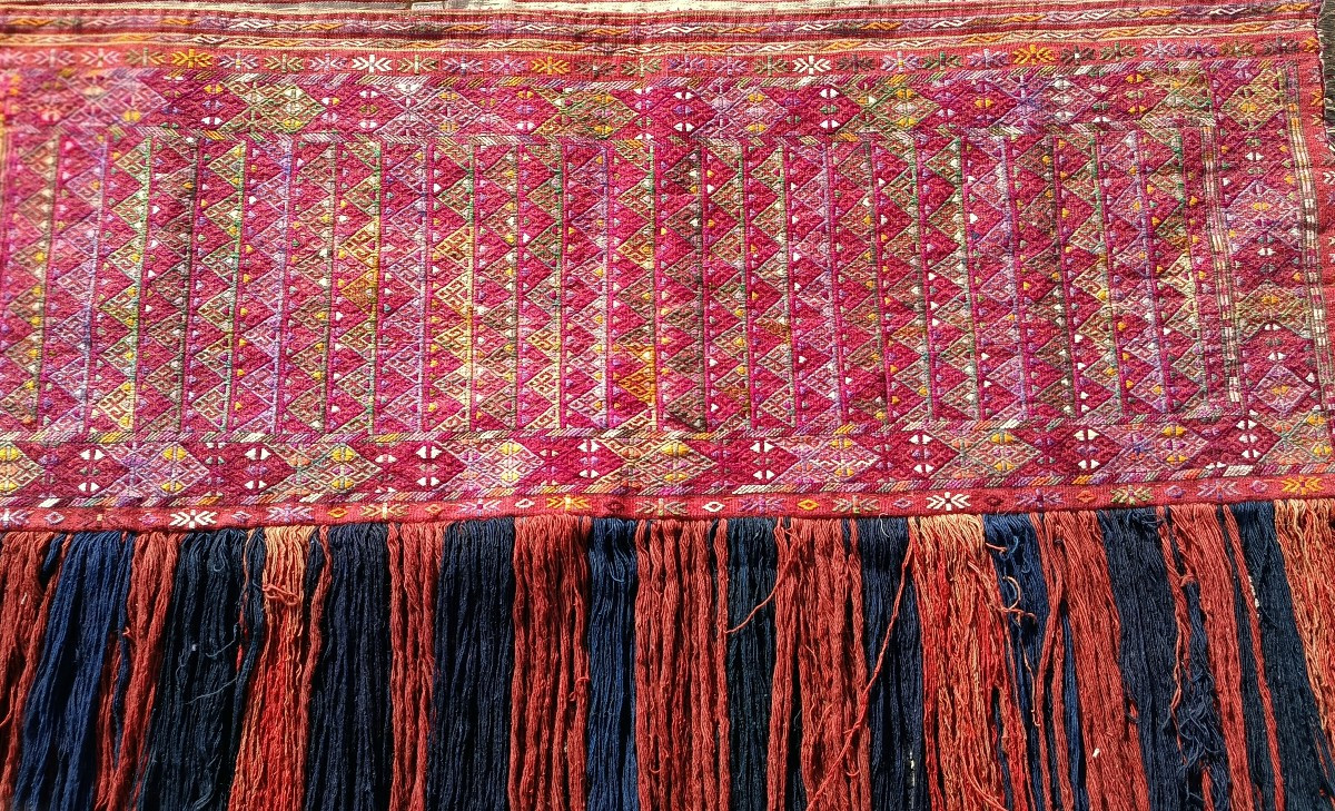Antique Jalar Sack Rug, Turkmen Sarah – Early 20th Century -photo-2