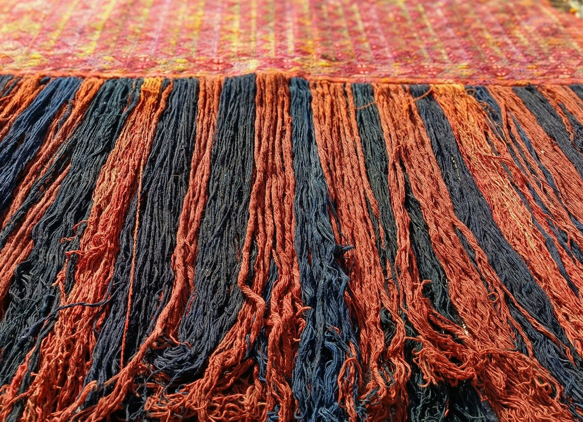 Antique Jalar Sack Rug, Turkmen Sarah – Early 20th Century -photo-1