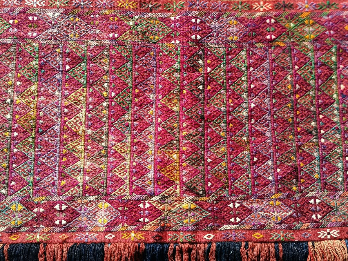 Antique Jalar Sack Rug, Turkmen Sarah – Early 20th Century -photo-2