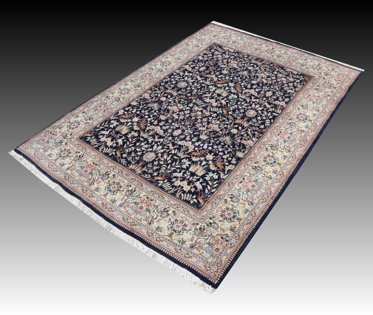Indo-kirman Oriental Rug: 2.70 X 1.90 Meters -handmade-photo-2