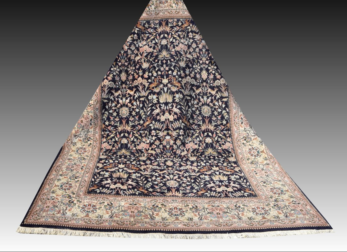 Indo-kirman Oriental Rug: 2.70 X 1.90 Meters -handmade-photo-3