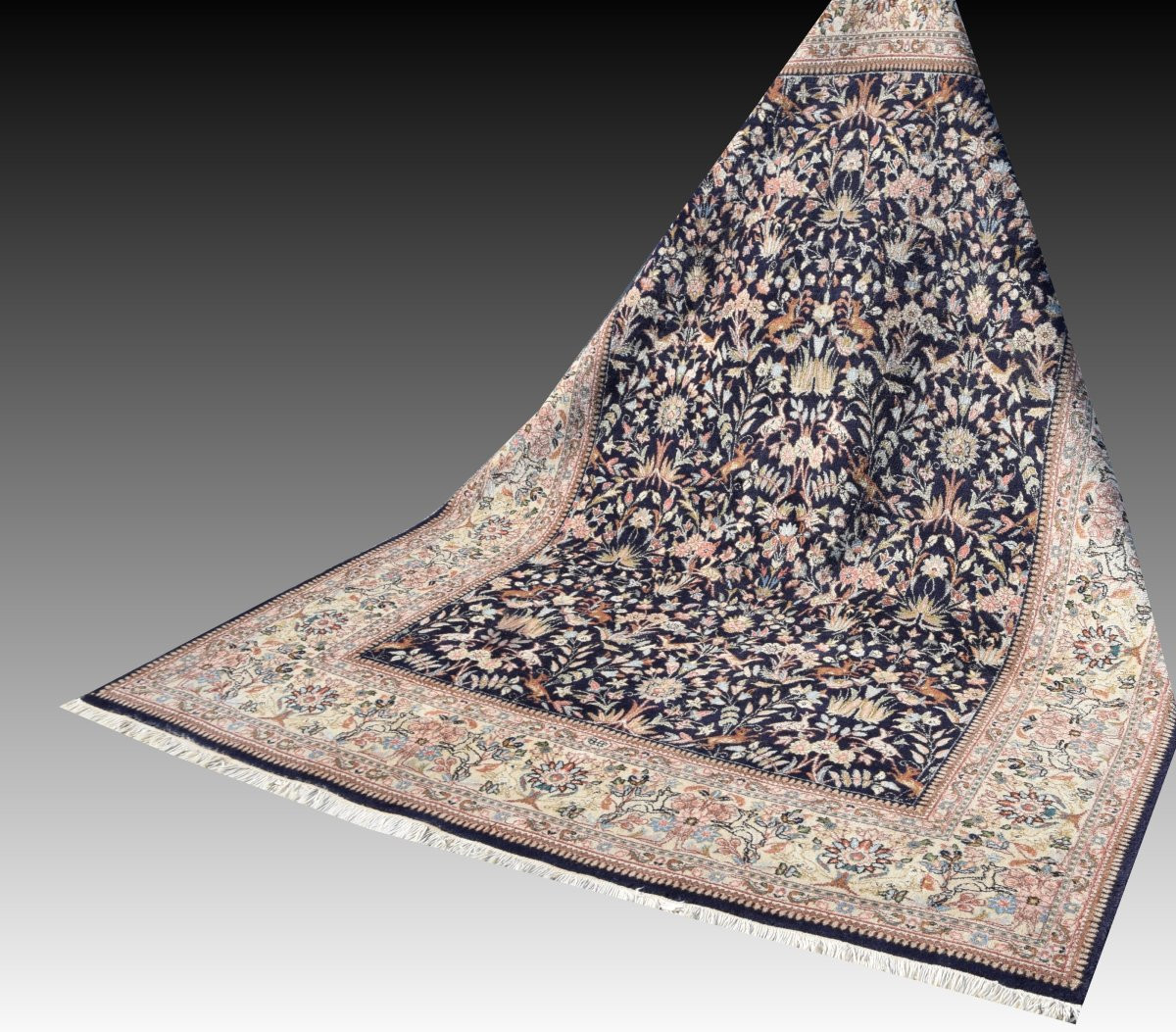 Indo-kirman Oriental Rug: 2.70 X 1.90 Meters -handmade-photo-8