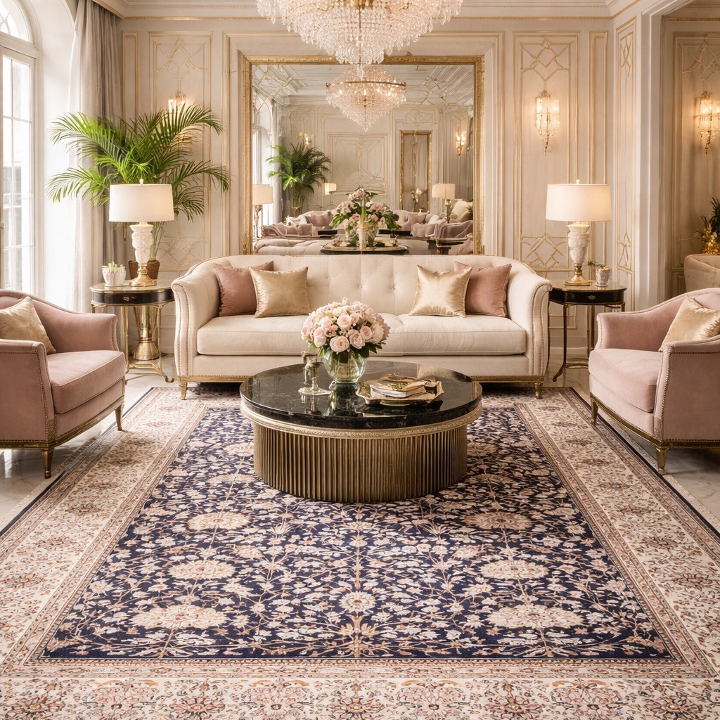 Indo-kirman Oriental Rug: 2.70 X 1.90 Meters -handmade-photo-4