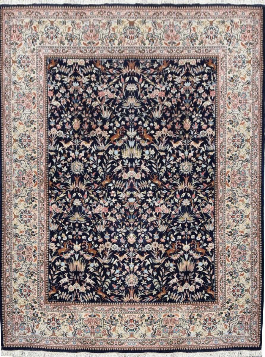 Indo-kirman Oriental Rug: 2.70 X 1.90 Meters -handmade
