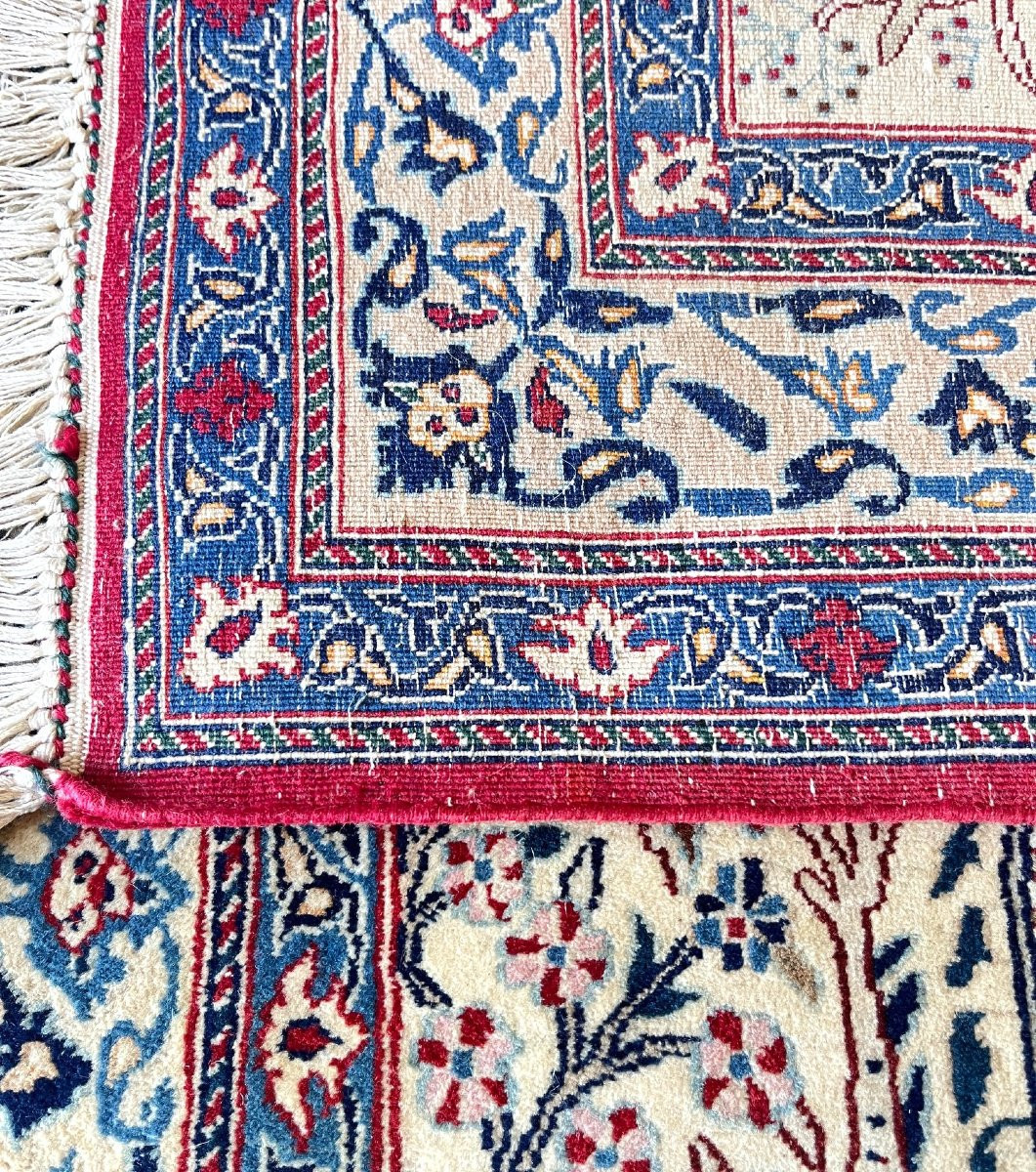 Persian Rug Iran Nain Tudeshk 1.08 X 0.78 Cm - Wool And Silk-photo-1