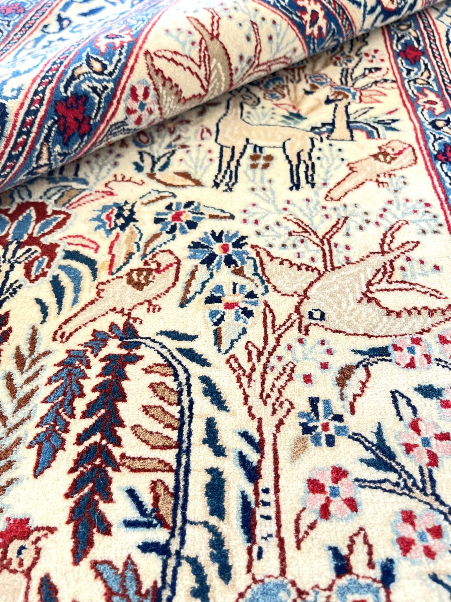 Persian Rug Iran Nain Tudeshk 1.08 X 0.78 Cm - Wool And Silk-photo-2