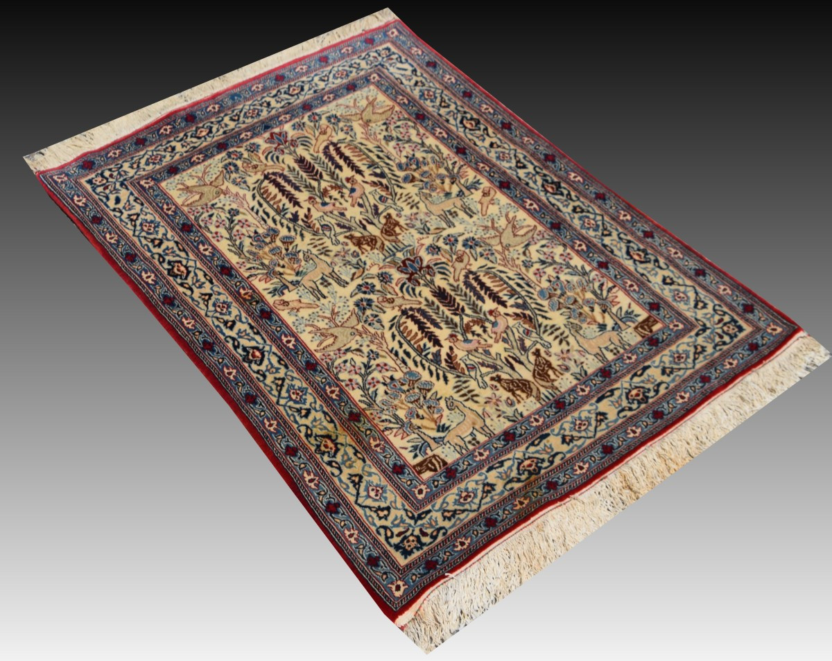 Persian Rug Iran Nain Tudeshk 1.08 X 0.78 Cm - Wool And Silk-photo-5