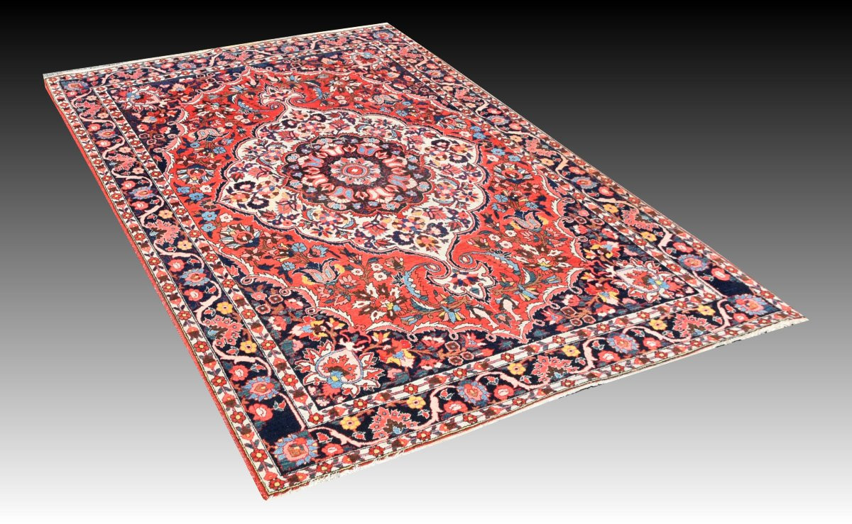 Persian Oriental Rug Iran Bakthiar Saman: 3.20 X 2.07 Meters - Handmade-photo-1