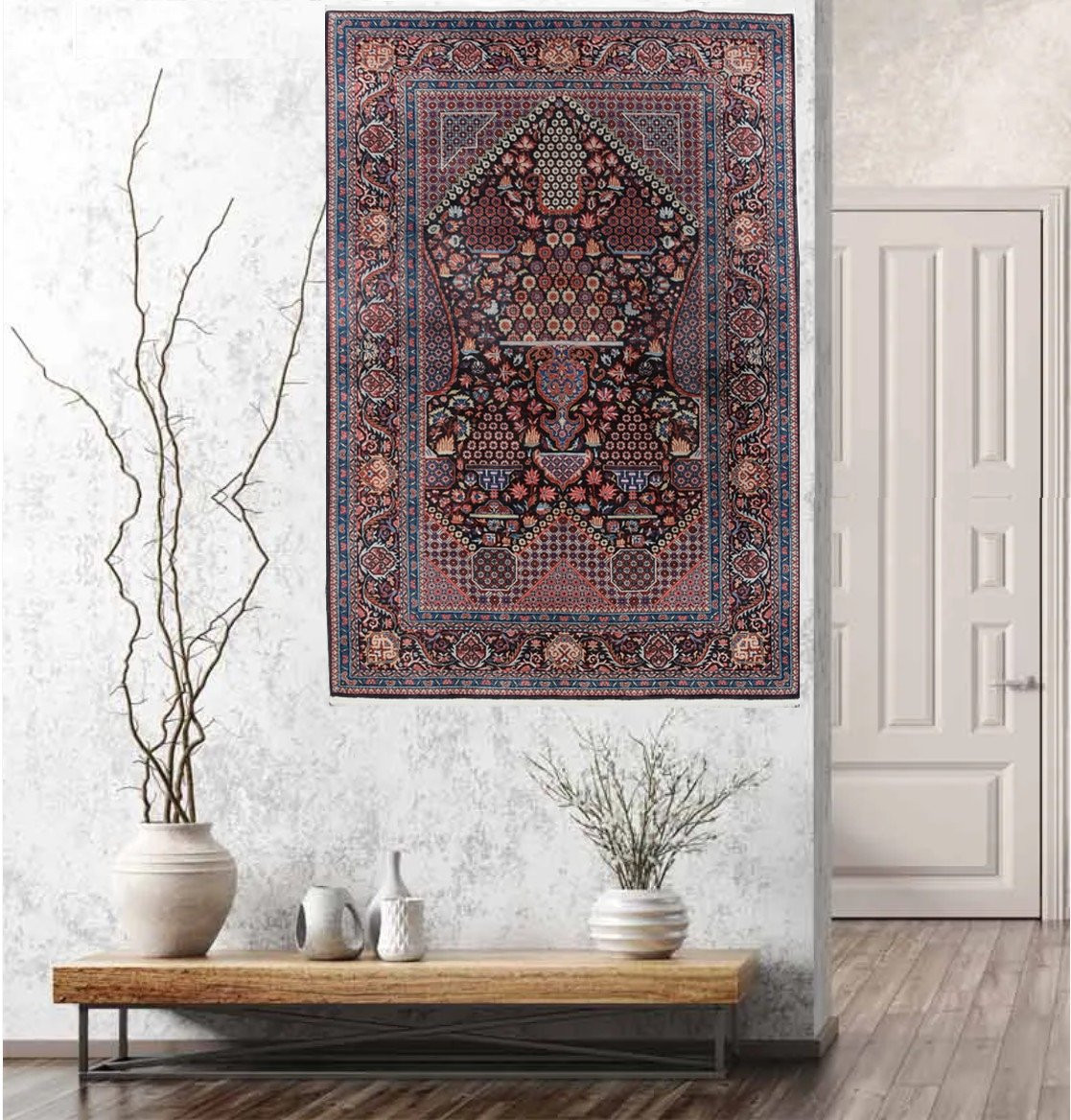 Tapis d'Orient orient : 2.00 X 1.30 Mètres - Fait Main - Qualité : Laine-photo-1