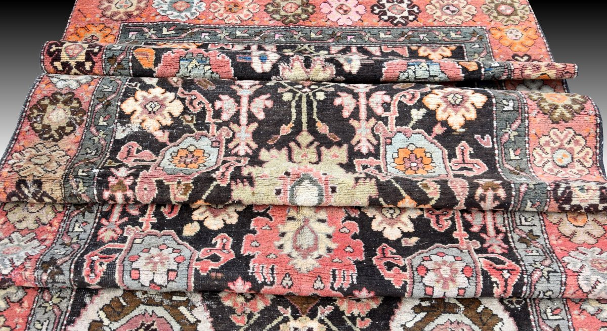 Tapis de couloir Karabagh  : 4.80 X 1.30 Mètre - Fait Main Fin XIX ème -photo-3