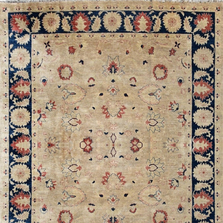 Tapis d'Orient Ziegler : 3.00 X 2.45 Mètres - Laine Fait Main 