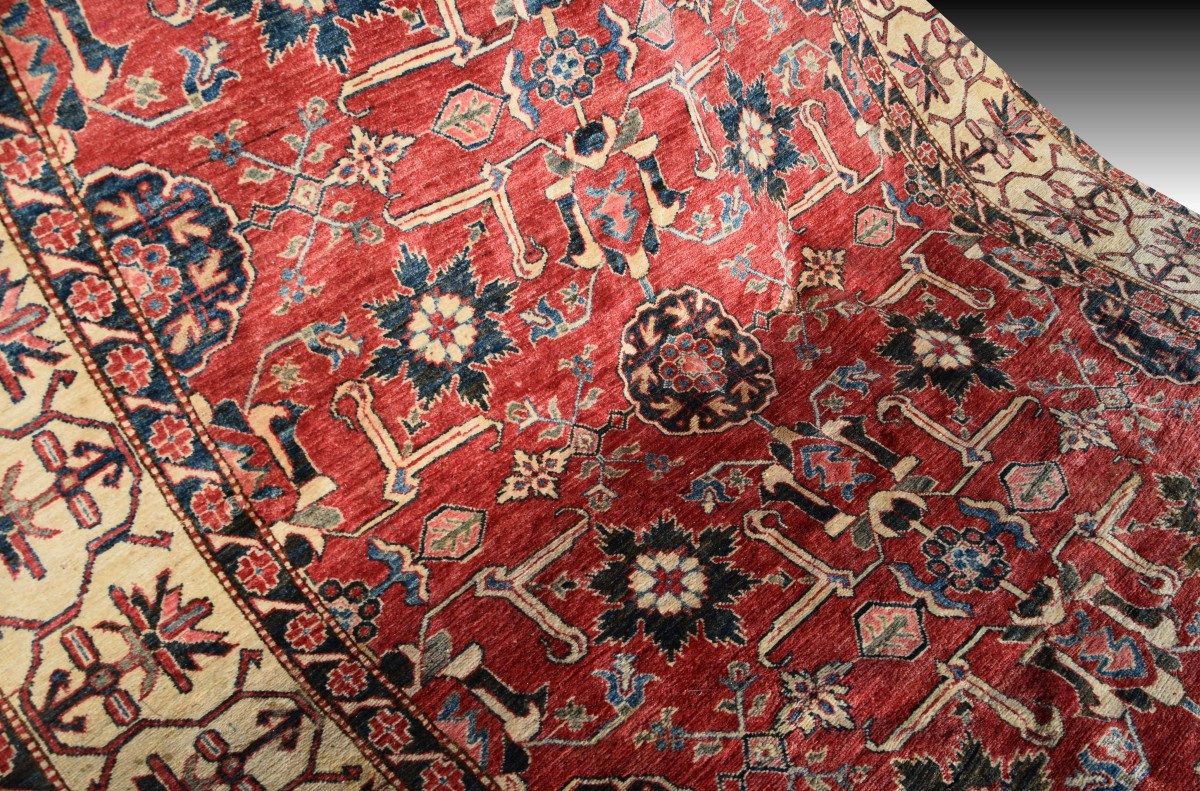 Tapis d'orient Ghazni : 3.20 x 2.20 mètres - Fait main  - "Galerie Sardje"-photo-4