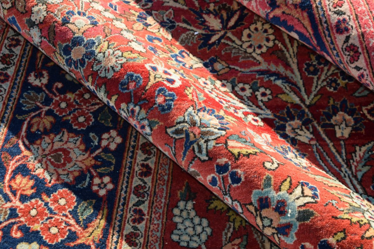 Tapis d'Orient  Persan Iran KASHAN - Dim: 1.30 X 2.05 Mètres-photo-5