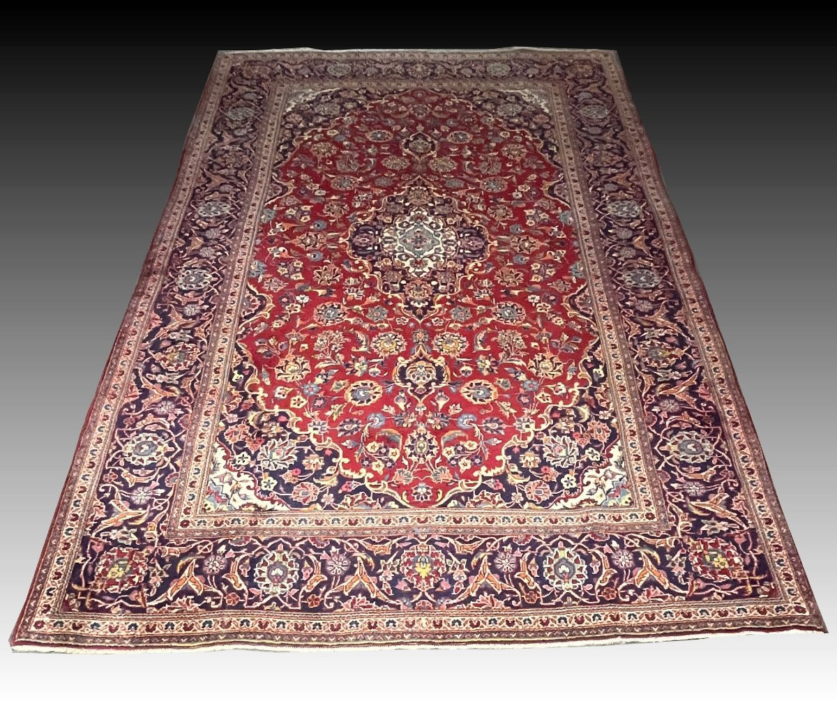 Tapis d'orient persan Iran : KASHAN 1.95 x 2.95 Mètres  - "Galerie Sardje"-photo-3