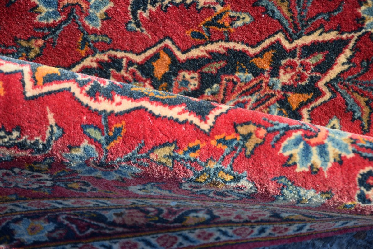 Iranian Kashan Oriental Rugs (pair) 0.70 X 1.35 Meters-photo-3
