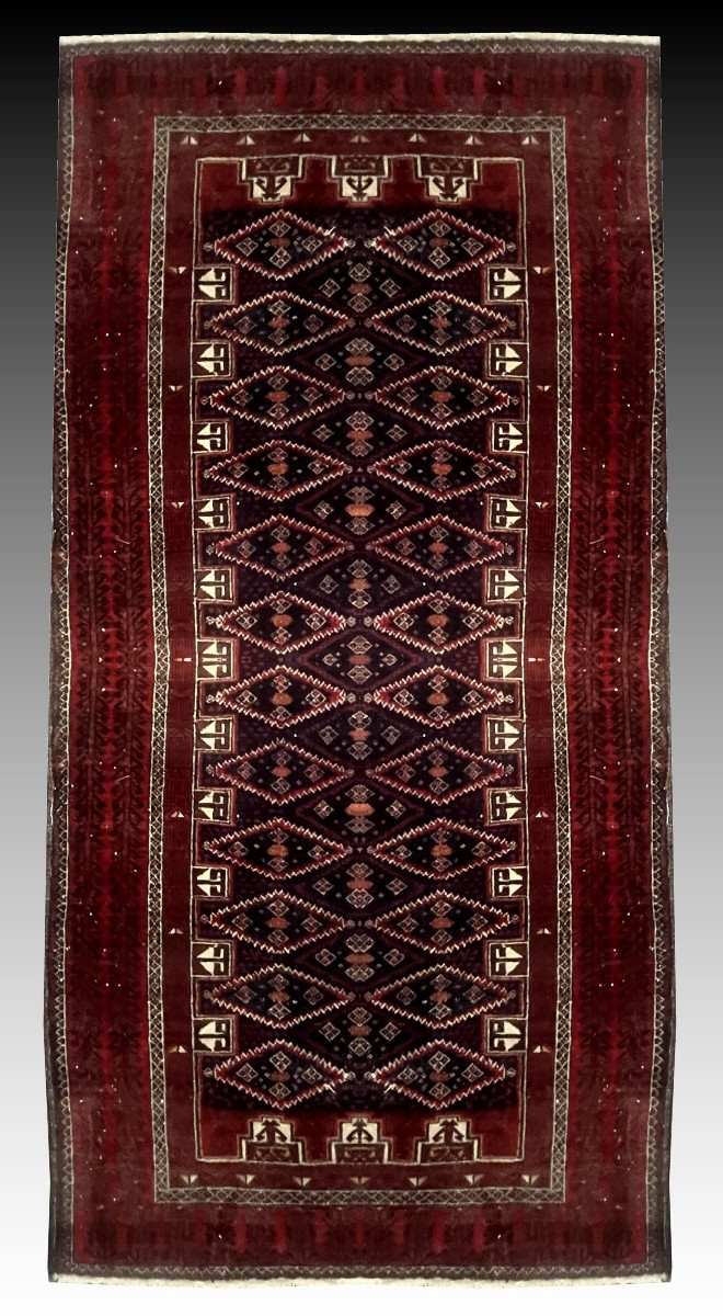 Tapis d'orient Beloutch : 1.15 x 2.20 Mètres-photo-2
