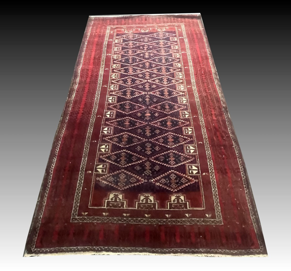 Tapis d'orient Beloutch : 1.15 x 2.20 Mètres-photo-4