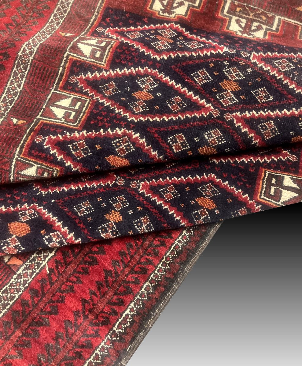Tapis d'orient Beloutch : 1.15 x 2.20 Mètres-photo-1
