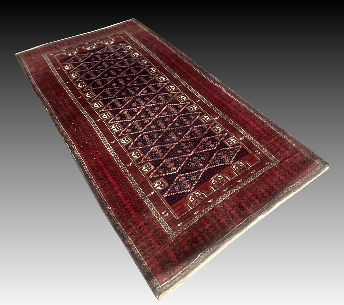 Tapis d'orient Beloutch : 1.15 x 2.20 Mètres-photo-4