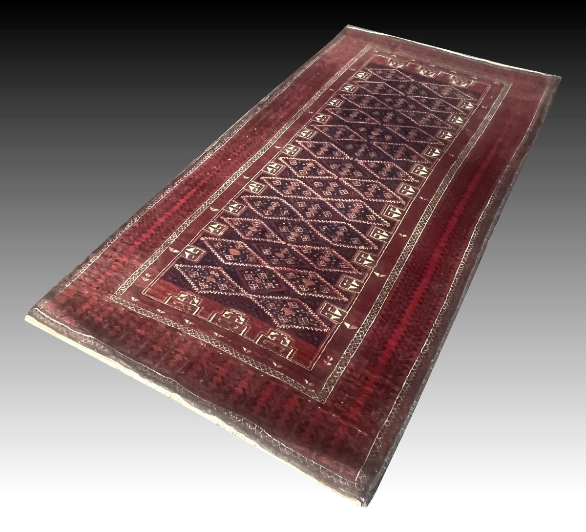 Tapis d'orient Beloutch : 1.15 x 2.20 Mètres-photo-5