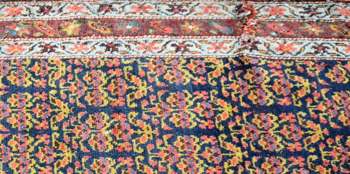 Tapis d'orient persan Iran ancien Malayer : 3.28 x 1.20 Mètres - "Galerie Sardje"-photo-5