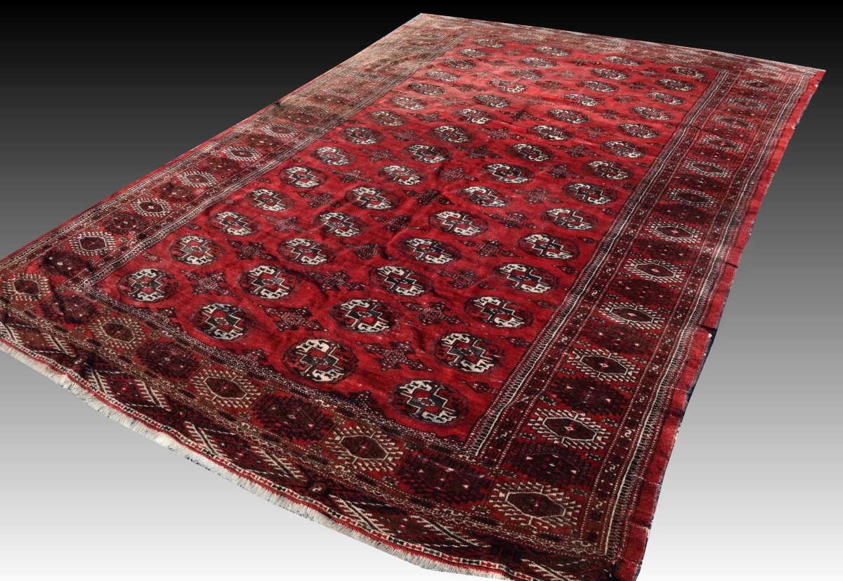 Tapis d'orient Boukhara Turkmène : 310 x 220 Cm -photo-2