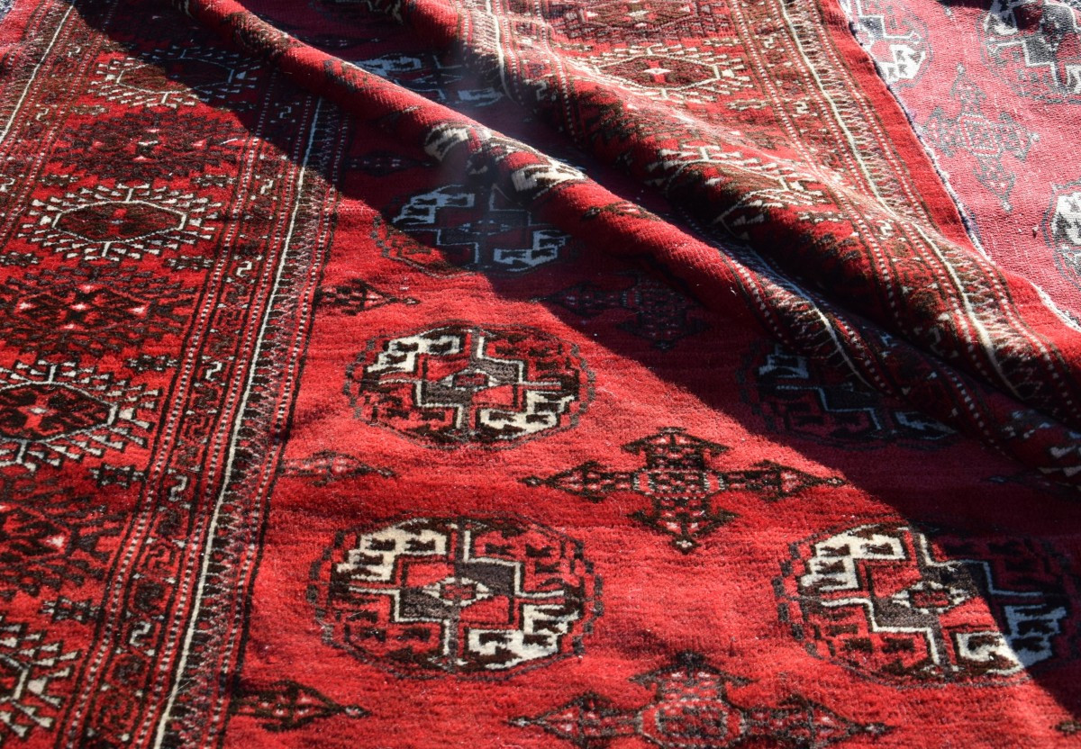 Tapis d'orient Boukhara Turkmène : 310 x 220 Cm -photo-4